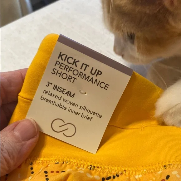 CALIA by Carrie Underwood Orange Bubble Mini Shorts - Picture 4 of 5